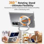 Custodia magnetica trasparente antigraffio con supporto girevole e cerniera per telefono., For Galaxy Z Fold8 5G, For Galaxy Z Fold8 Ultra 5G, For Galaxy Z Flip8 5G