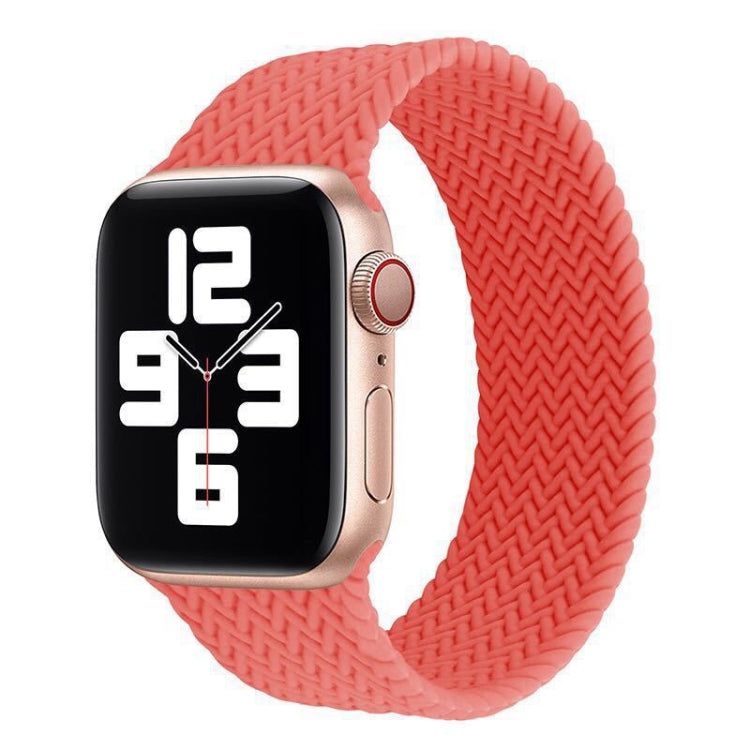 Cinturino in silicone con motivo intrecciato a giro singolo per Apple Watch Series 6 e SE e 5 e 4 44 mm / 3 e 2 e 1 42 mm, S, M, L