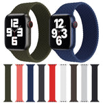 Cinturino in silicone con motivo intrecciato a giro singolo per Apple Watch Series 6 e SE e 5 e 4 44 mm / 3 e 2 e 1 42 mm, S, M, L