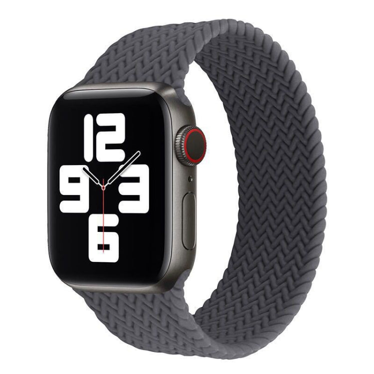 Cinturino in silicone con motivo intrecciato a giro singolo per Apple Watch Series 6 e SE e 5 e 4 44 mm / 3 e 2 e 1 42 mm, S, M, L