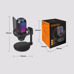 APK001 Microfono a condensatore cantilever USB con riduzione del rumore AI