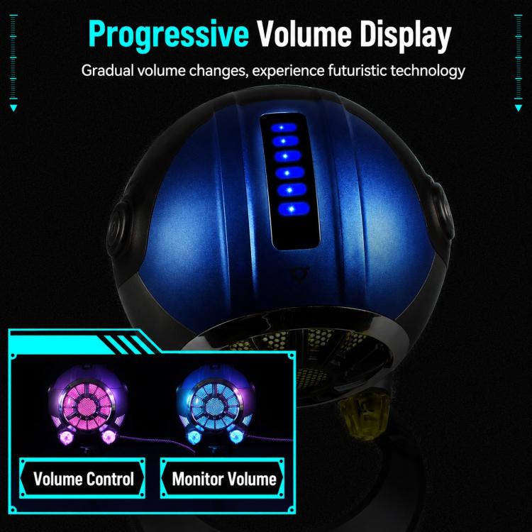 Microfono a condensatore da tavolo in stile cyberpunk DJ-86