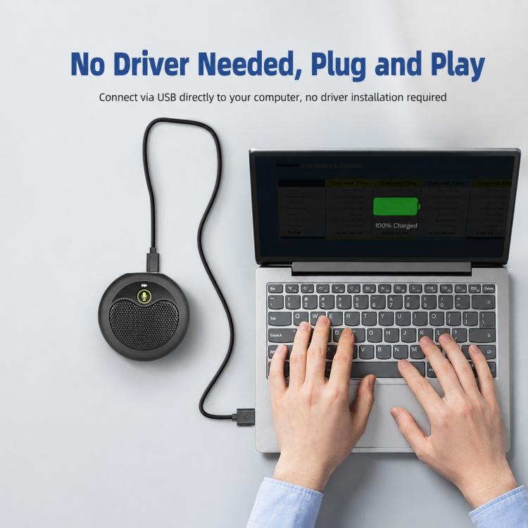 Microfono da tavolo omnidirezionale a condensatore USB MI656
