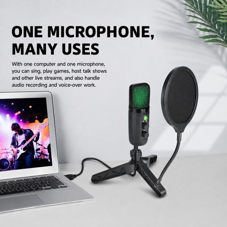 Set con treppiede per microfono a condensatore USB ad alta capacità di campionamento X502