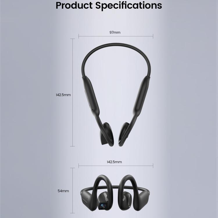 Cuffie intelligenti E12 con intelligenza artificiale, fotocamera HD da 8 MP, registrazione video e assistente vocale AI.