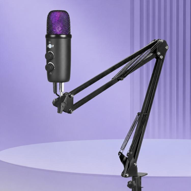 Kit microfono condensatore USB con stativo e accessori