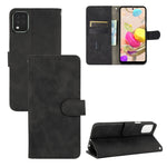 Tinta unita Skin Feel Fibbia magnetica Flip orizzontale Custodia in pelle PU con struttura in vitello con supporto e slot per schede e portafoglio, For LG K42, For LG Wing 5G, For OPPO Realme V5 / Realme Q2, For Wiko View5 Plus                         ...