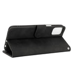 Tinta unita Skin Feel Fibbia magnetica Flip orizzontale Custodia in pelle PU con struttura in vitello con supporto e slot per schede e portafoglio, For LG K42, For LG Wing 5G, For OPPO Realme V5 / Realme Q2, For Wiko View5 Plus                         ...