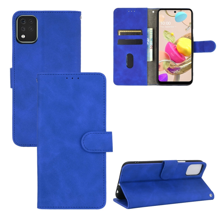Tinta unita Skin Feel Fibbia magnetica Flip orizzontale Custodia in pelle PU con struttura in vitello con supporto e slot per schede e portafoglio, For LG K42, For LG Wing 5G, For OPPO Realme V5 / Realme Q2, For Wiko View5 Plus                         ...