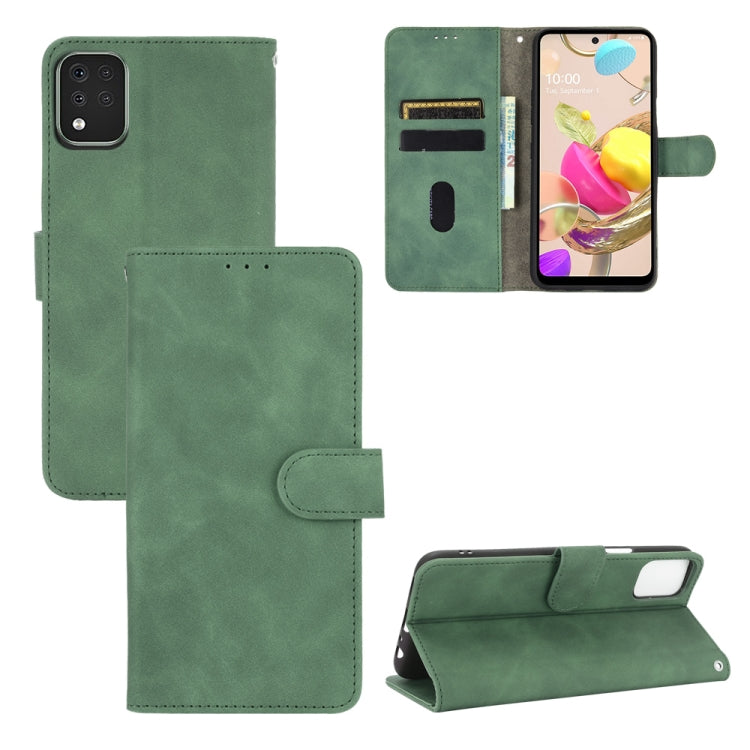 Tinta unita Skin Feel Fibbia magnetica Flip orizzontale Custodia in pelle PU con struttura in vitello con supporto e slot per schede e portafoglio, For LG K42, For LG Wing 5G, For OPPO Realme V5 / Realme Q2, For Wiko View5 Plus                         ...