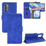 Tinta unita Skin Feel Fibbia magnetica Flip orizzontale Custodia in pelle PU con struttura in vitello con supporto e slot per schede e portafoglio, For LG K42, For LG Wing 5G, For OPPO Realme V5 / Realme Q2, For Wiko View5 Plus                         ...