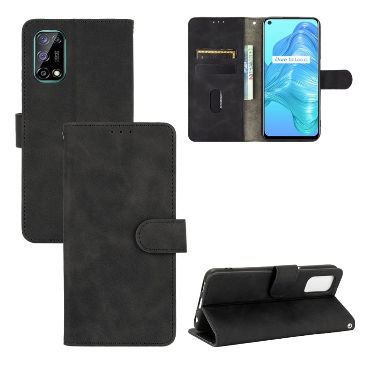 Tinta unita Skin Feel Fibbia magnetica Flip orizzontale Custodia in pelle PU con struttura in vitello con supporto e slot per schede e portafoglio, For LG K42, For LG Wing 5G, For OPPO Realme V5 / Realme Q2, For Wiko View5 Plus                         ...