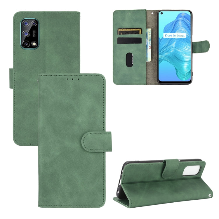 Tinta unita Skin Feel Fibbia magnetica Flip orizzontale Custodia in pelle PU con struttura in vitello con supporto e slot per schede e portafoglio, For LG K42, For LG Wing 5G, For OPPO Realme V5 / Realme Q2, For Wiko View5 Plus                         ...