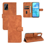 Tinta unita Skin Feel Fibbia magnetica Flip orizzontale Custodia in pelle PU con struttura in vitello con supporto e slot per schede e portafoglio, For LG K42, For LG Wing 5G, For OPPO Realme V5 / Realme Q2, For Wiko View5 Plus                         ...
