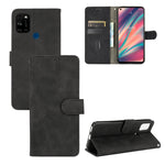 Tinta unita Skin Feel Fibbia magnetica Flip orizzontale Custodia in pelle PU con struttura in vitello con supporto e slot per schede e portafoglio, For LG K42, For LG Wing 5G, For OPPO Realme V5 / Realme Q2, For Wiko View5 Plus                         ...