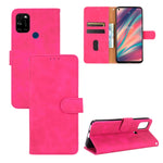 Tinta unita Skin Feel Fibbia magnetica Flip orizzontale Custodia in pelle PU con struttura in vitello con supporto e slot per schede e portafoglio, For LG K42, For LG Wing 5G, For OPPO Realme V5 / Realme Q2, For Wiko View5 Plus                         ...