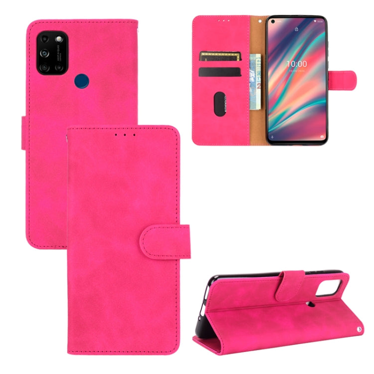 Tinta unita Skin Feel Fibbia magnetica Flip orizzontale Custodia in pelle PU con struttura in vitello con supporto e slot per schede e portafoglio, For LG K42, For LG Wing 5G, For OPPO Realme V5 / Realme Q2, For Wiko View5 Plus                         ...