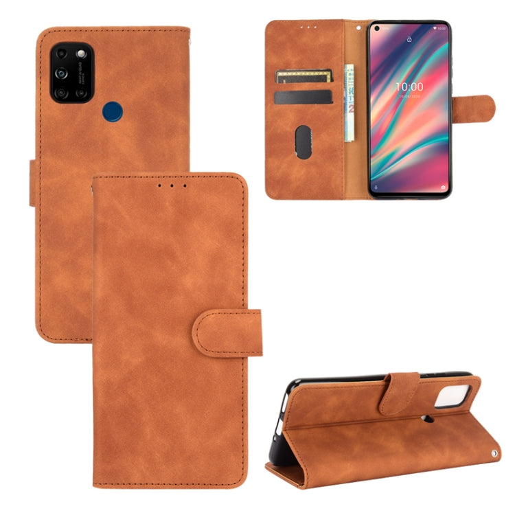 Tinta unita Skin Feel Fibbia magnetica Flip orizzontale Custodia in pelle PU con struttura in vitello con supporto e slot per schede e portafoglio, For LG K42, For LG Wing 5G, For OPPO Realme V5 / Realme Q2, For Wiko View5 Plus                         ...