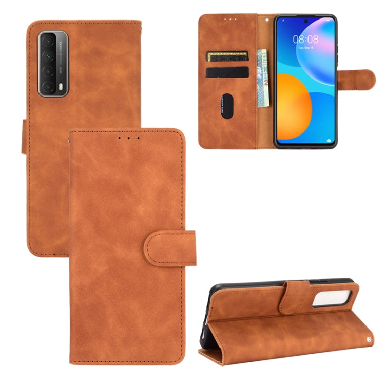 Tinta unita Skin Feel Fibbia magnetica Flip orizzontale Custodia in pelle PU con struttura in vitello con supporto e slot per schede e portafoglio, For LG K42, For LG Wing 5G, For OPPO Realme V5 / Realme Q2, For Wiko View5 Plus                         ...