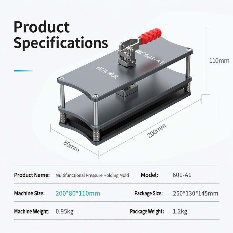 UYUE 601-A1 LCD / Coperchio posteriore universale con stampo a pressione, UYUE 601-A1