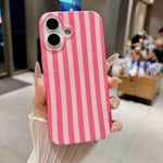 Custodia per telefono in TPU con stampa IMD a strisce verticali a copertura totale., For iPhone 17, For iPhone 16 Pro Max, For iPhone 16 Pro, For iPhone 16 Plus