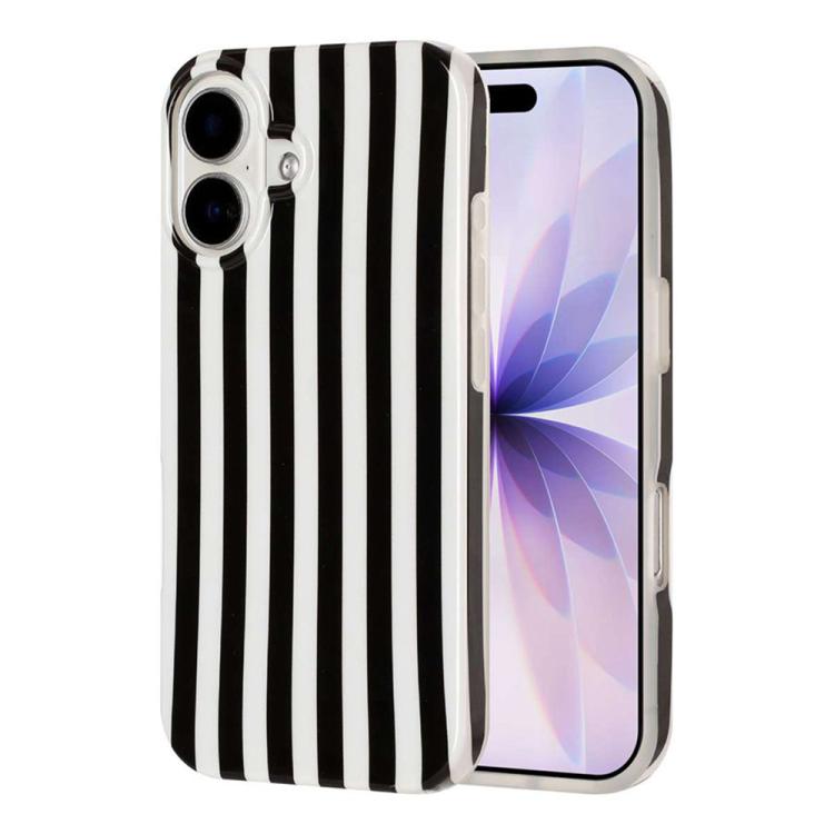 Custodia per telefono in TPU con stampa IMD a strisce verticali a copertura totale., For iPhone 17, For iPhone 16 Pro Max, For iPhone 16 Pro, For iPhone 16 Plus