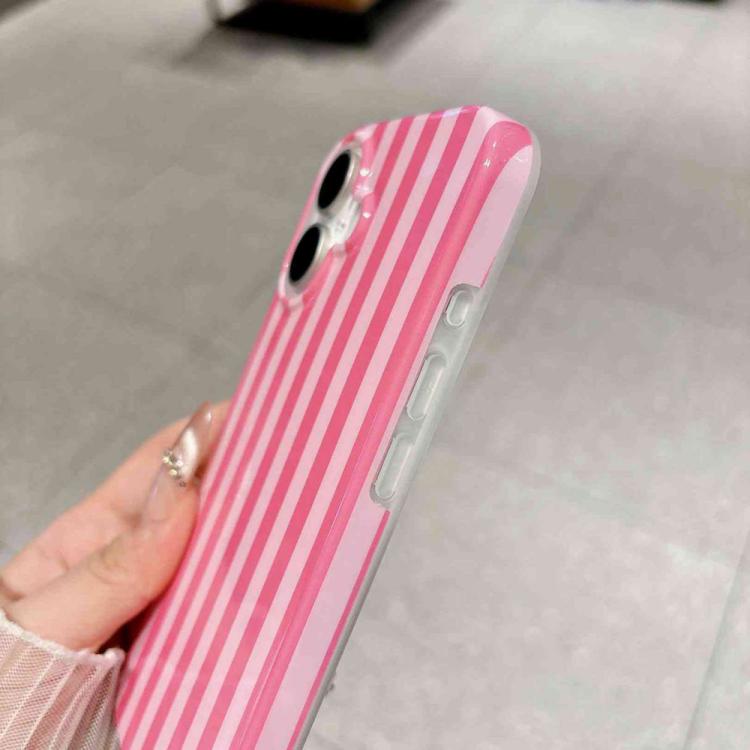 Custodia per telefono in TPU con stampa IMD a strisce verticali a copertura totale., For iPhone 16, For iPhone 15 Pro Max, For iPhone 15 Pro, For iPhone 15 Plus