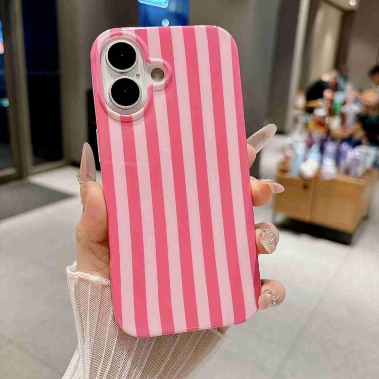 Custodia per telefono in TPU con stampa IMD a strisce verticali a copertura totale., For iPhone 16, For iPhone 15 Pro Max, For iPhone 15 Pro, For iPhone 15 Plus