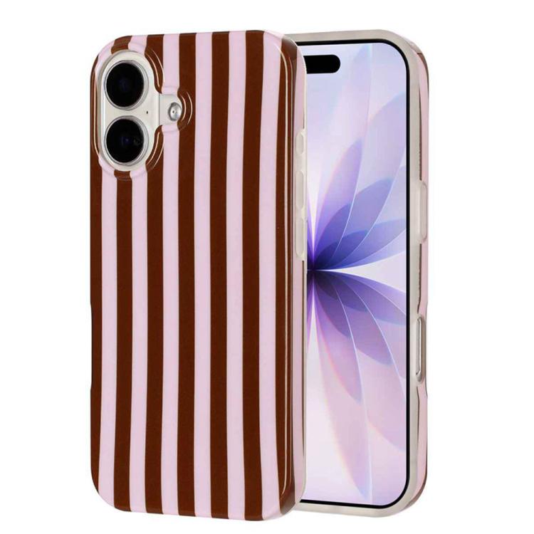 Custodia per telefono in TPU con stampa IMD a strisce verticali a copertura totale., For iPhone 16, For iPhone 15 Pro Max, For iPhone 15 Pro, For iPhone 15 Plus