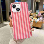 Custodia per telefono in TPU con stampa IMD a strisce verticali a copertura totale., For iPhone 15, For iPhone 14 Plus, For iPhone 14 / 13, For iPhone 14 Pro
