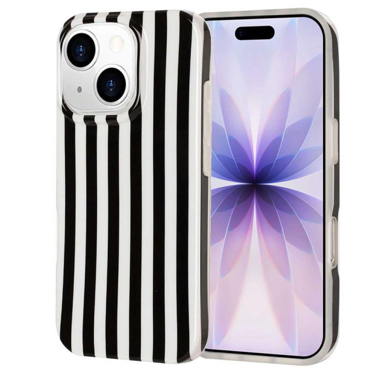 Custodia per telefono in TPU con stampa IMD a strisce verticali a copertura totale., For iPhone 15, For iPhone 14 Plus, For iPhone 14 / 13, For iPhone 14 Pro