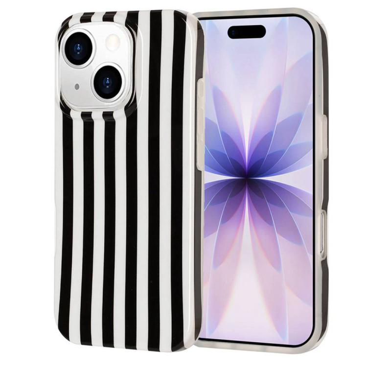 Custodia per telefono in TPU con stampa IMD a strisce verticali a copertura totale., For iPhone 15, For iPhone 14 Plus, For iPhone 14 / 13, For iPhone 14 Pro