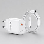 Caricabatterie rapido dinamico Yesido Type-C da 40-60 W AVS con cavo da Type-C a Type-C, EU Plug, UK Plug, US Plug