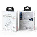 Caricabatterie rapido dinamico Yesido Type-C da 40-60 W AVS con cavo da Type-C a Type-C, EU Plug, UK Plug, US Plug
