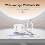 Caricabatterie rapido dinamico Yesido Type-C da 40-60 W AVS con cavo da Type-C a Type-C, EU Plug, UK Plug, US Plug