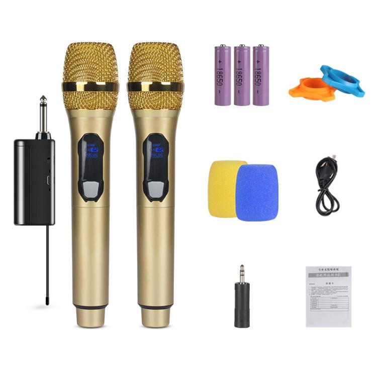 Microfono wireless ricaricabile E1 UHF da 1 a 2