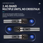 Microfono wireless portatile ricaricabile GE1 2.4G, Single Microphone, Dual Microphones