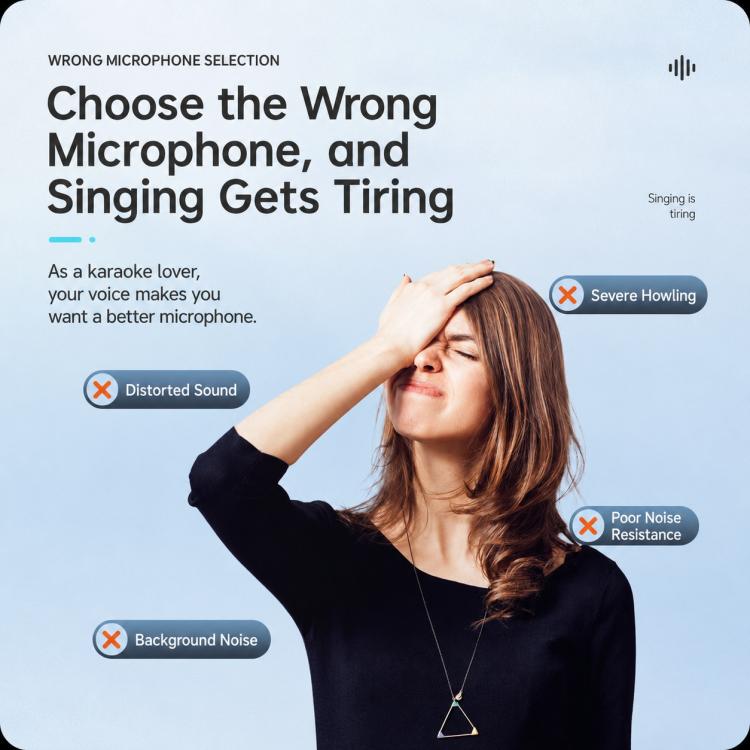 Microfono wireless portatile ricaricabile GE1 2.4G, Single Microphone, Dual Microphones