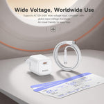 Caricabatterie rapido Yesido PD45W GaN Type-C con cavo da Type-C a Type-C, EU Plug, UK Plug, US Plug