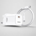 Caricabatterie rapido Yesido PD45W GaN Type-C con cavo da Type-C a Type-C, EU Plug, UK Plug, US Plug