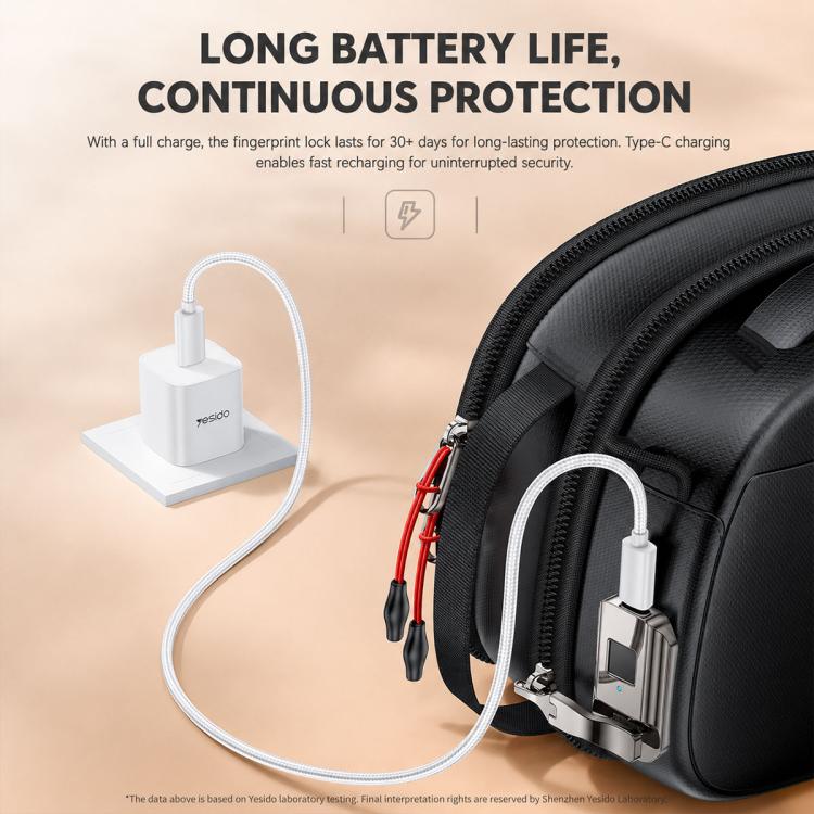 Borsa organizer Yesido WB63 con chiusura a impronta digitale