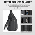 Borsa a tracolla Yesido WB64 con chiusura a impronta digitale