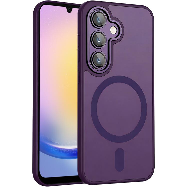 XDcase Skin Feel Custodia magnetica satinata per telefono con pellicola protettiva per obiettivo, For Galaxy A55 5G, For Galaxy A35 5G, For Galaxy A25 5G