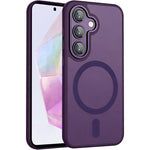 XDcase Skin Feel Custodia magnetica satinata per telefono con pellicola protettiva per obiettivo, For Galaxy A55 5G, For Galaxy A35 5G, For Galaxy A25 5G