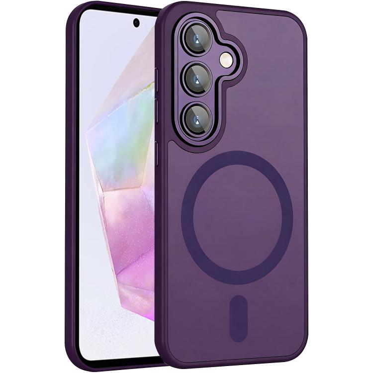 XDcase Skin Feel Custodia magnetica satinata per telefono con pellicola protettiva per obiettivo, For Galaxy A55 5G, For Galaxy A35 5G, For Galaxy A25 5G