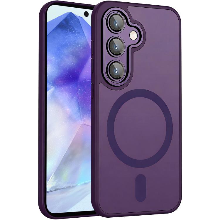 XDcase Skin Feel Custodia magnetica satinata per telefono con pellicola protettiva per obiettivo, For Galaxy A55 5G, For Galaxy A35 5G, For Galaxy A25 5G