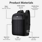 Zaino intelligente Yesido WB65 con blocco a impronta digitale