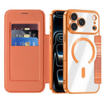 Custodia per telefono in ecopelle con protezione RFID magnetica a quadri colorati., For iPhone 17 Pro Max, For iPhone 17 Pro