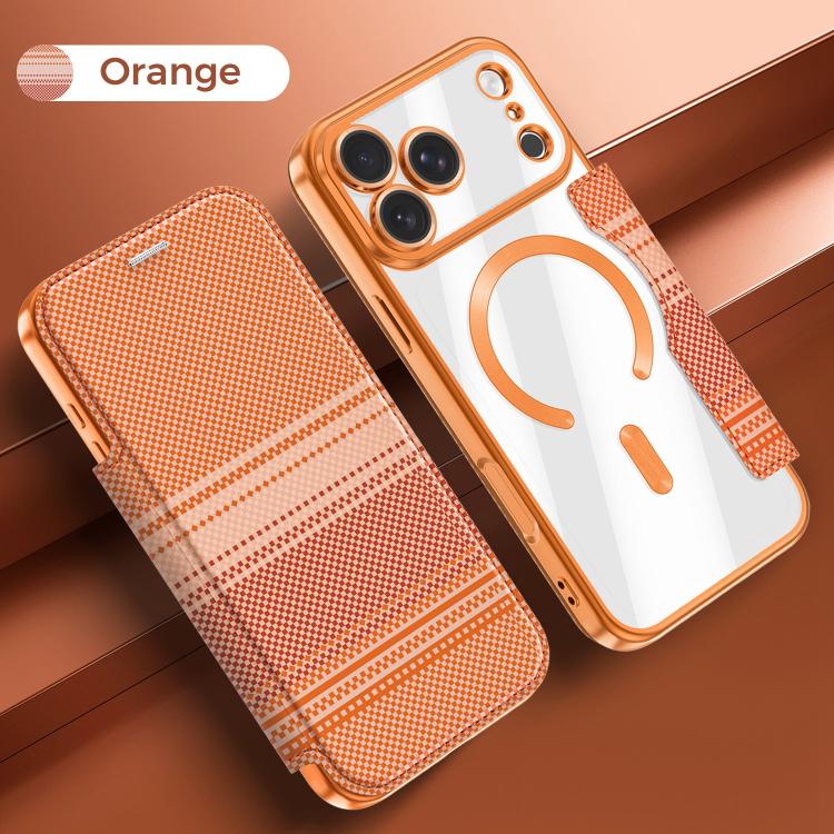 Custodia per telefono in ecopelle con protezione RFID magnetica a quadri colorati., For iPhone 17 Pro Max, For iPhone 17 Pro