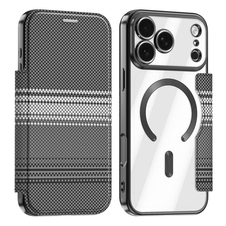 Custodia per telefono in ecopelle con protezione RFID magnetica a quadri colorati., For iPhone 17 Pro Max, For iPhone 17 Pro